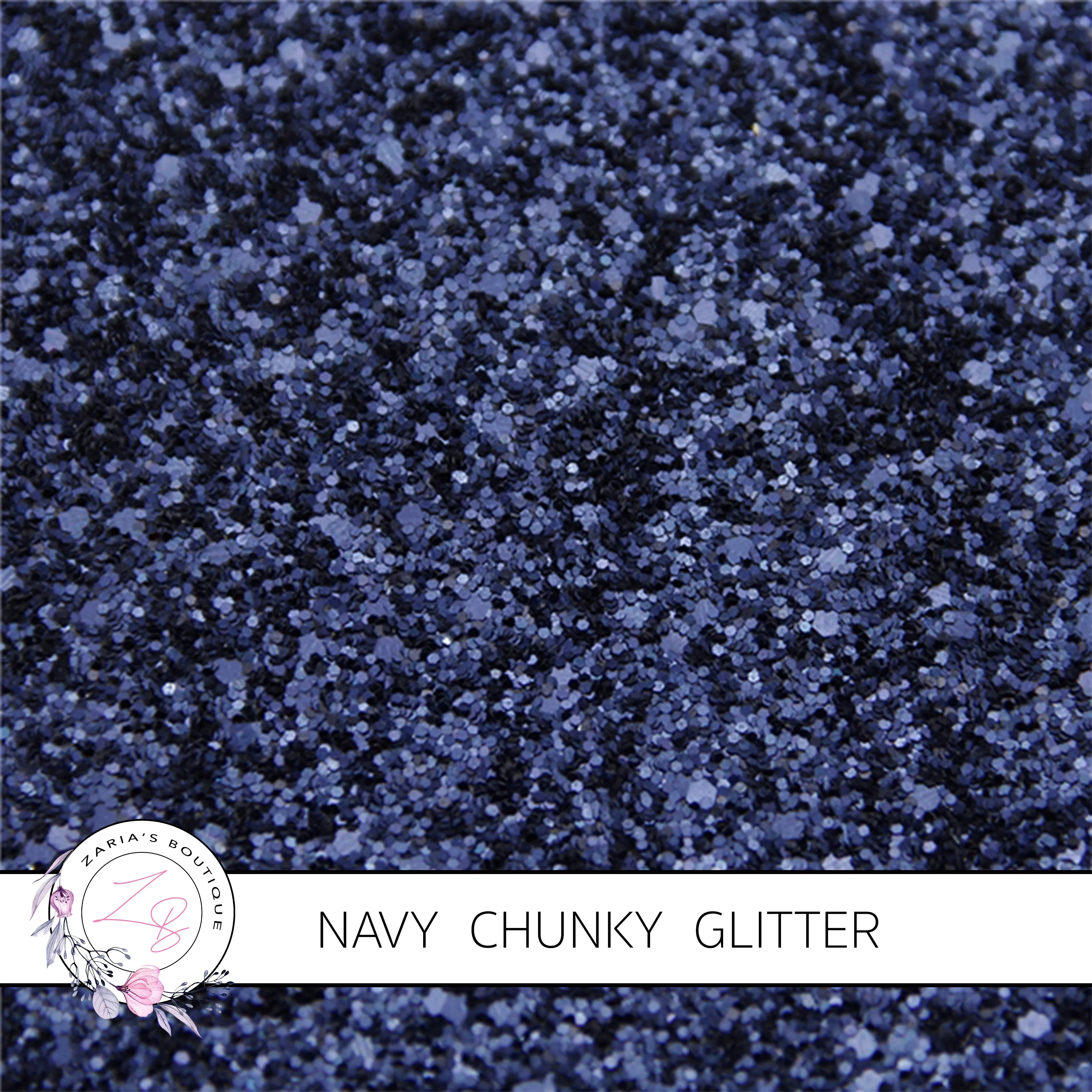 ⋅ Navy Blue Sparkle ⋅ Chunky Glitter