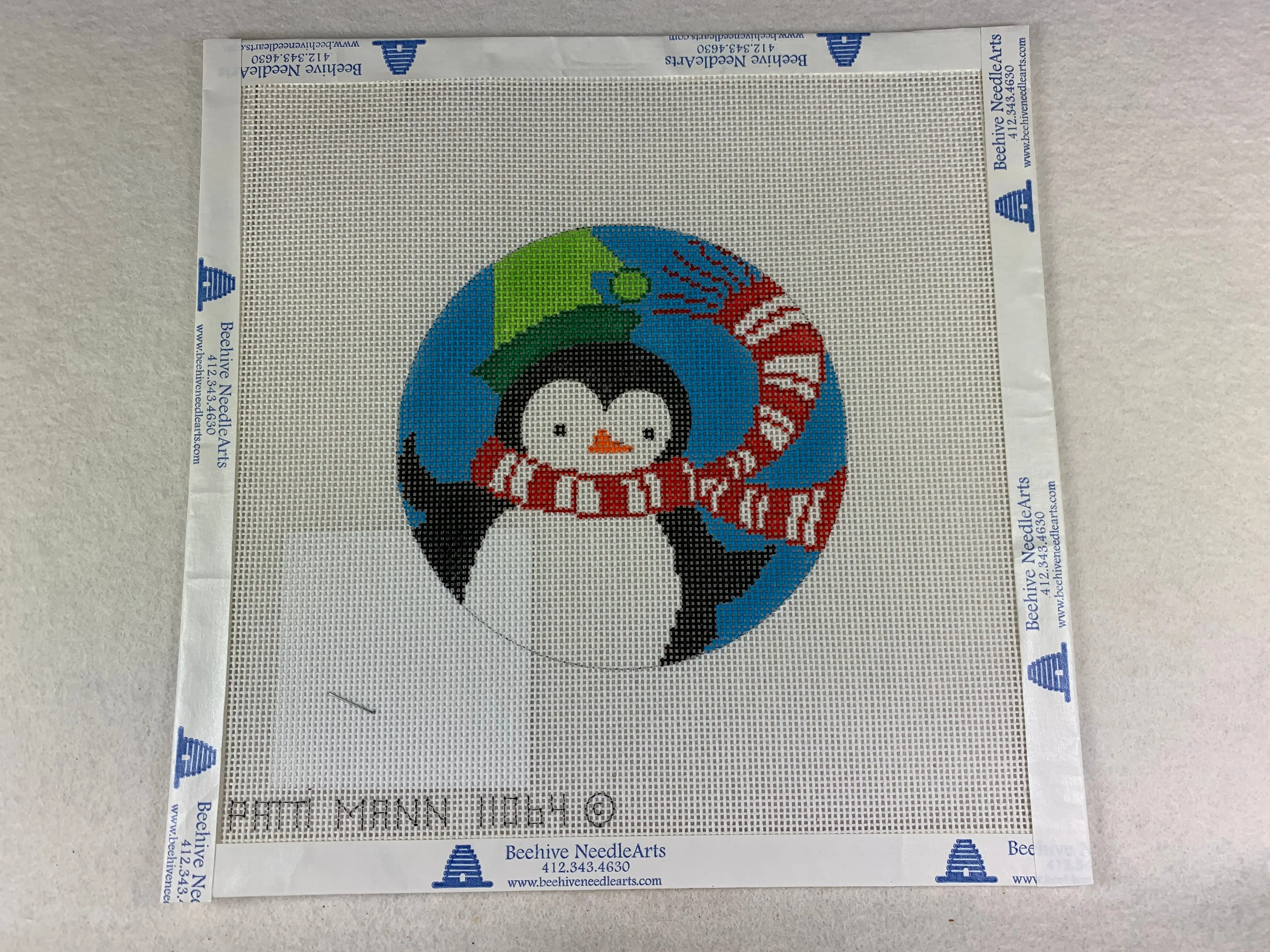 * Patti Mann Designs 11064-CHR Retro Penguin Ornament