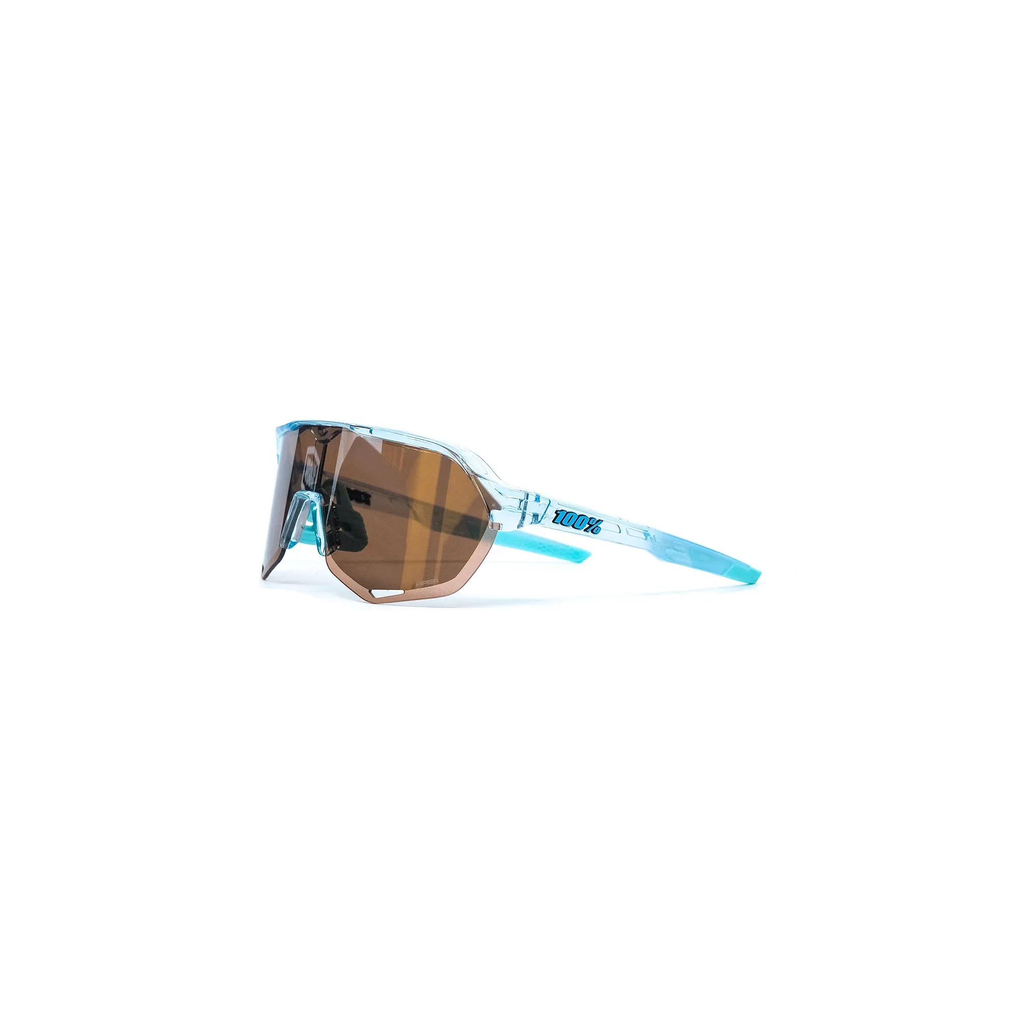 100% S2 Sunglasses - Polished Translucent Mint (HiPER Silver Mirror)