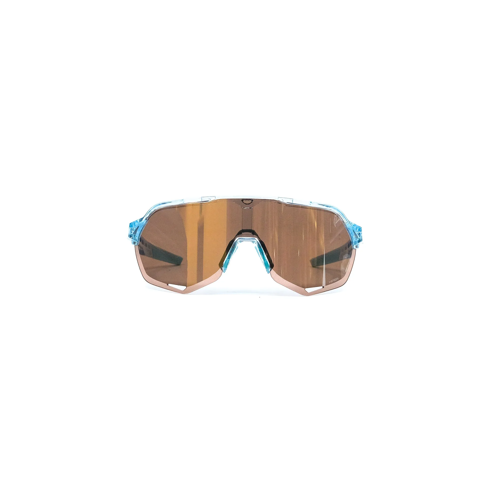 100% S2 Sunglasses - Polished Translucent Mint (HiPER Silver Mirror)