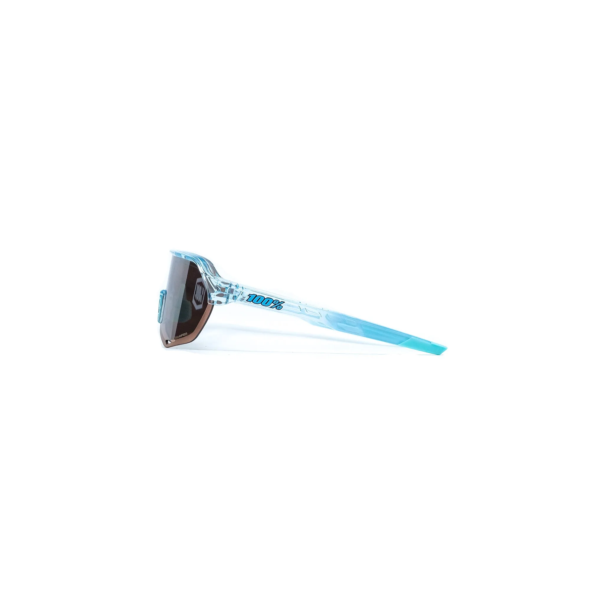 100% S2 Sunglasses - Polished Translucent Mint (HiPER Silver Mirror)