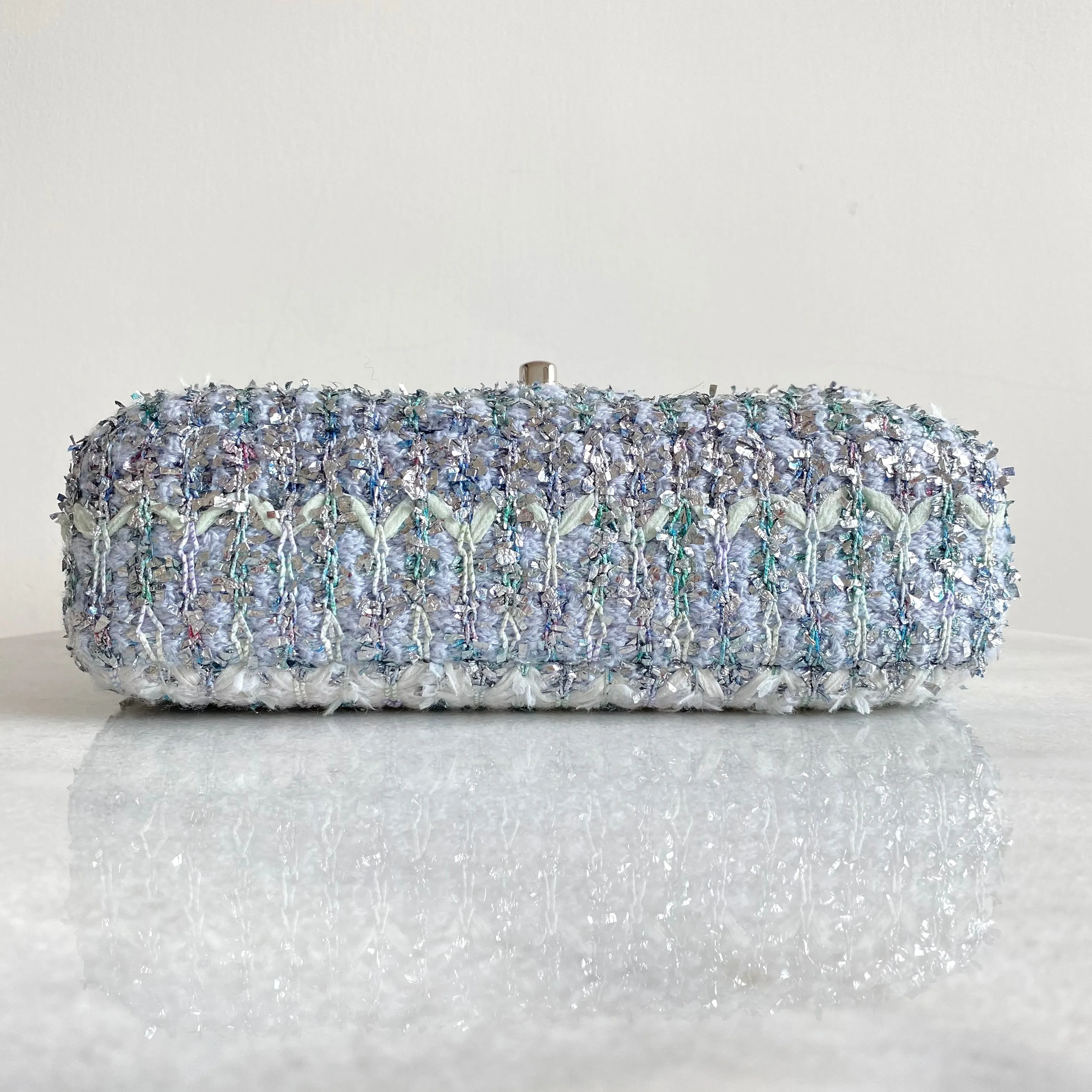 18S Glitter Tweed Mini Flap Bag