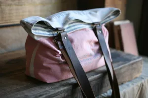 1940's era Cotton Feedsack Tote Bag - SOLD
