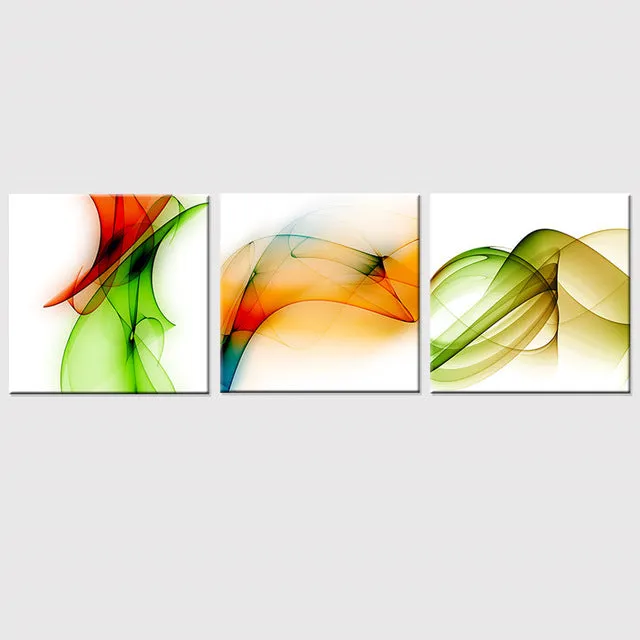 3 Piece Set Modern Abstract Wall Art Canvas Oil Painting