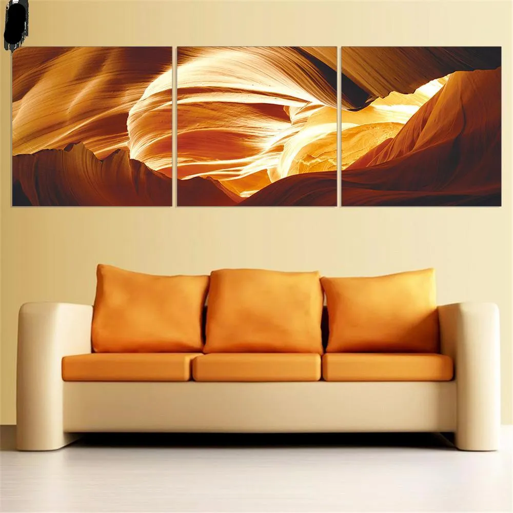 3 Piece Set Modern Abstract Wall Art Canvas Oil Painting
