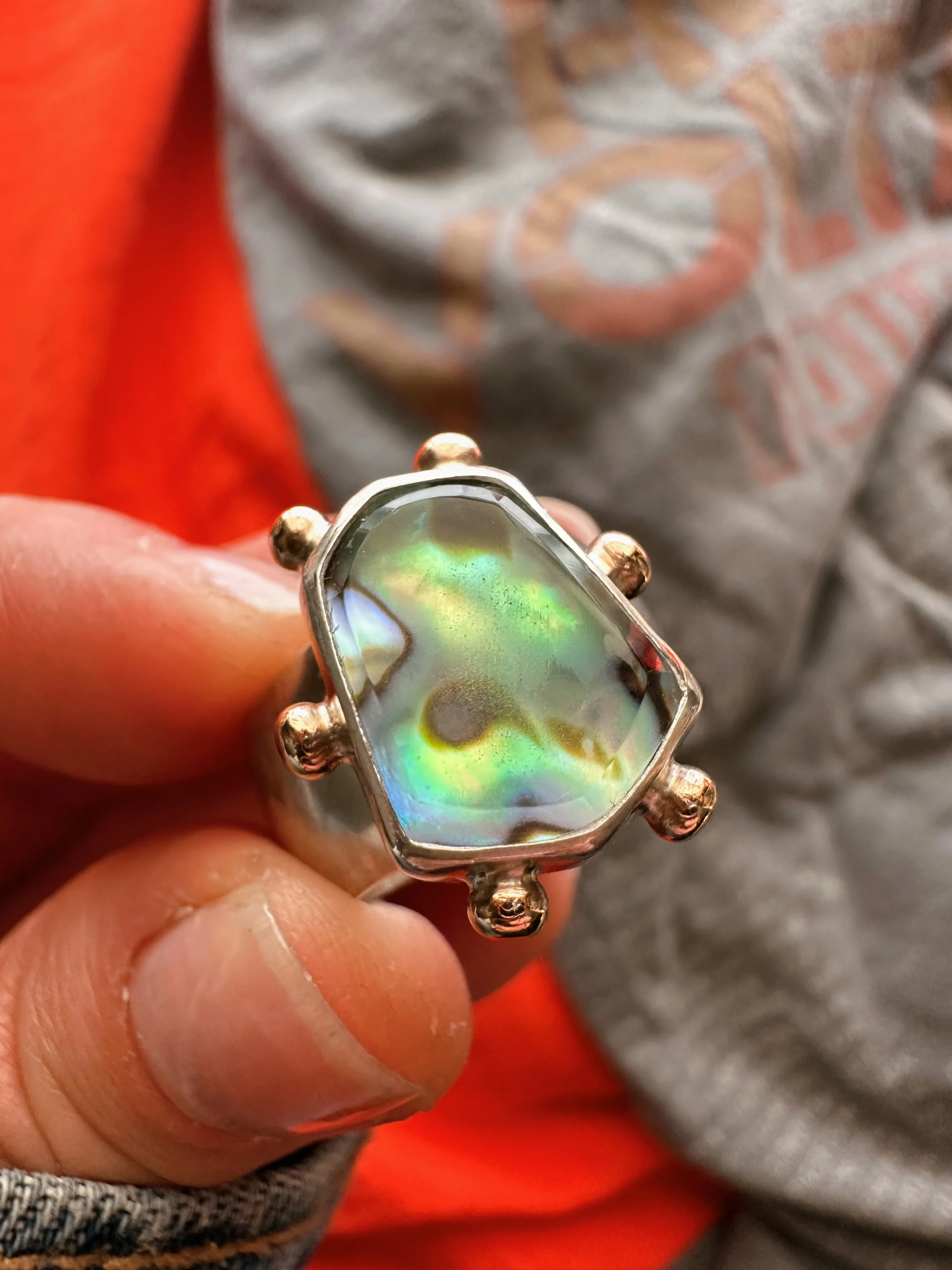 ABALONE RING - NO.2 - SIZE 9