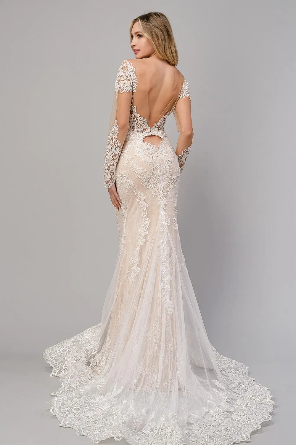 Andrea & Leo A1022 Bohemian Lace Mermaid Gown