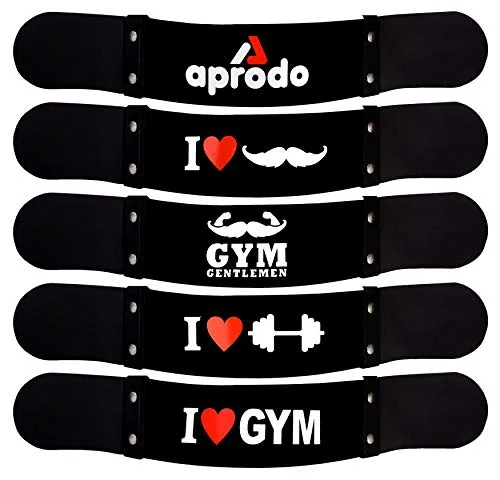 Aprodo Neoprene Padded, Heavy Duty Thick Gauge Arm Blaster, Biceps Muscle Workout for Men & Women, Black