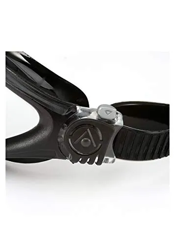 Aqua Sphere Kayenne Swim Goggles with Smoke Lens (Black/Silver)