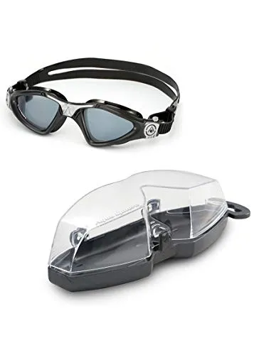 Aqua Sphere Kayenne Swim Goggles with Smoke Lens (Black/Silver)