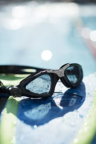Aqua Sphere Kayenne Swim Goggles with Smoke Lens (Black/Silver)