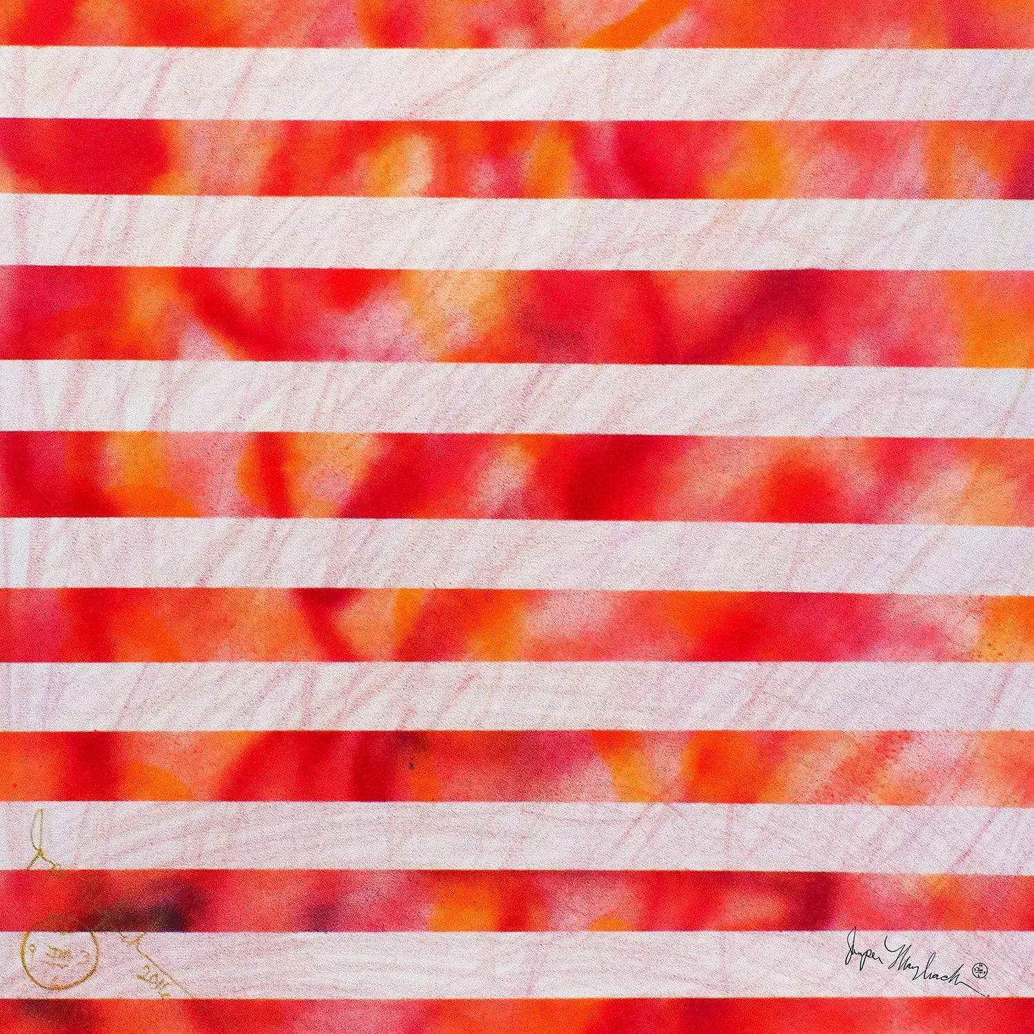 Artopia flag  (Embellished-Hand Signed by the Artist)