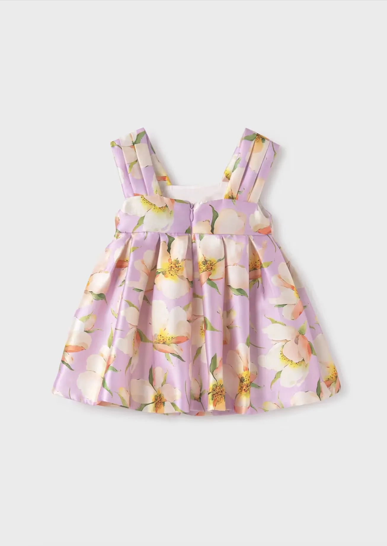 Baby Printed Mikado Dress - Mauve
