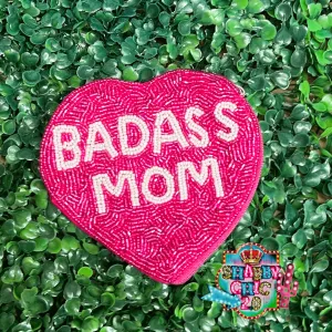 BADASS MOM Beaded Bag