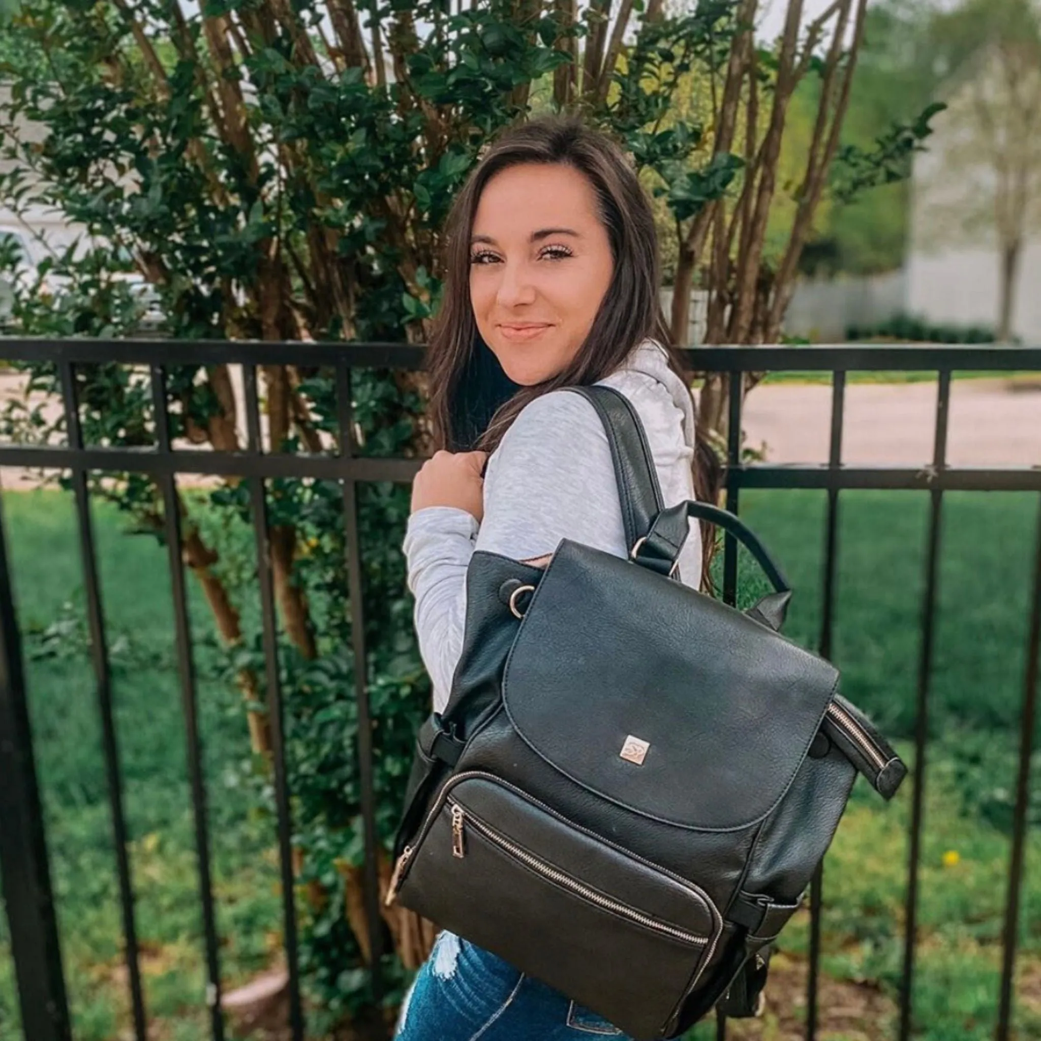 Bailey - Vegan Leather Diaper Bag