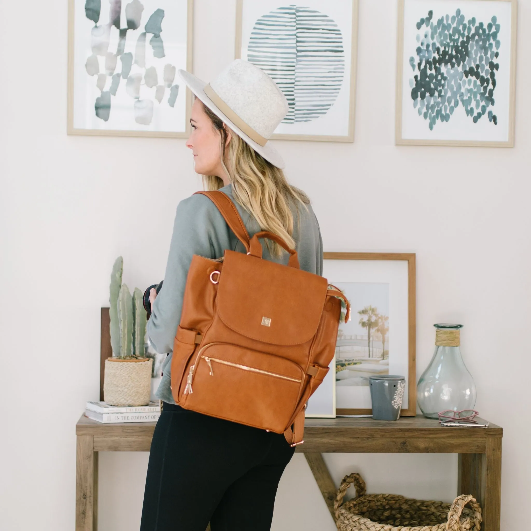 Bailey - Vegan Leather Diaper Bag