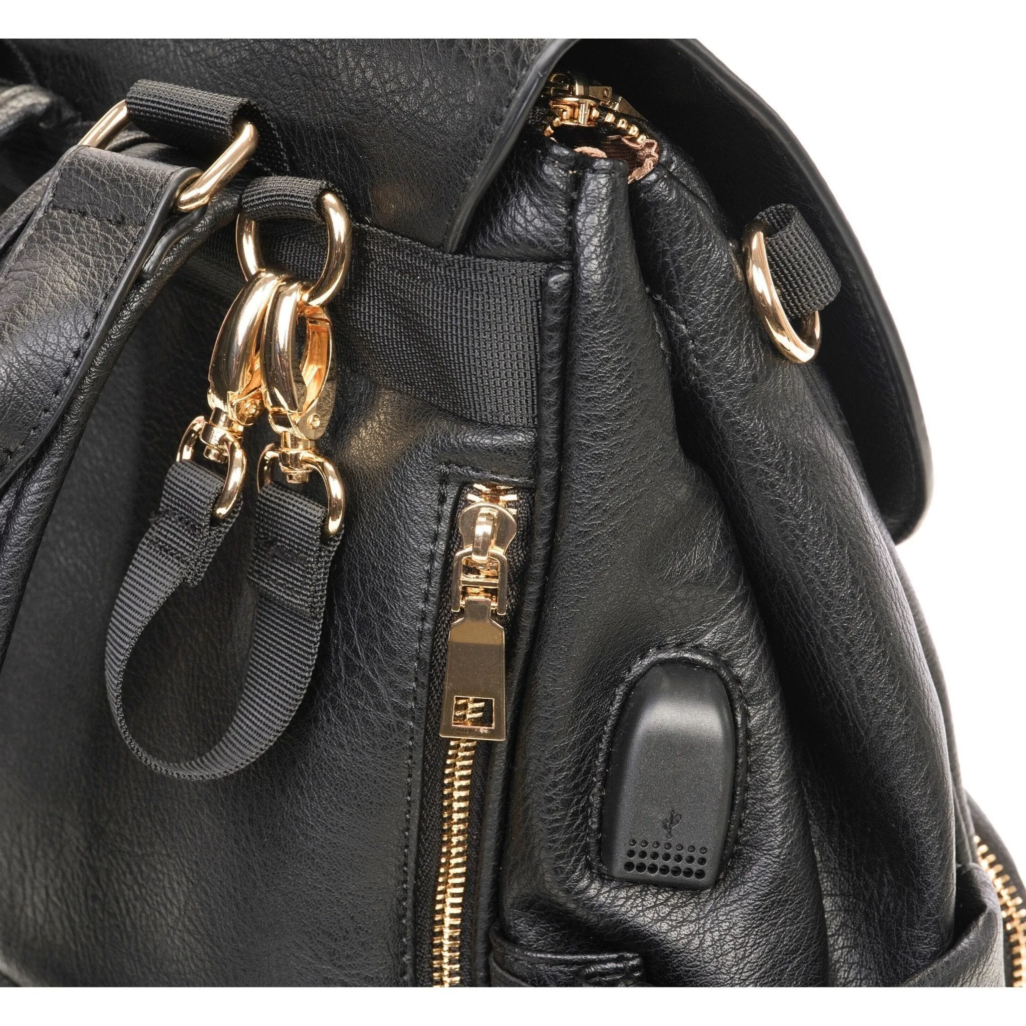 Bailey - Vegan Leather Diaper Bag
