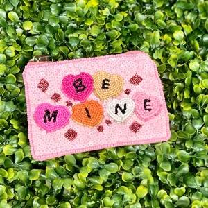 Beaded Be Mine Coin Purse
