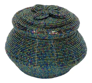 Beaded Keepsake Jewelry Box Pot | Geri's Bluffing Boutique