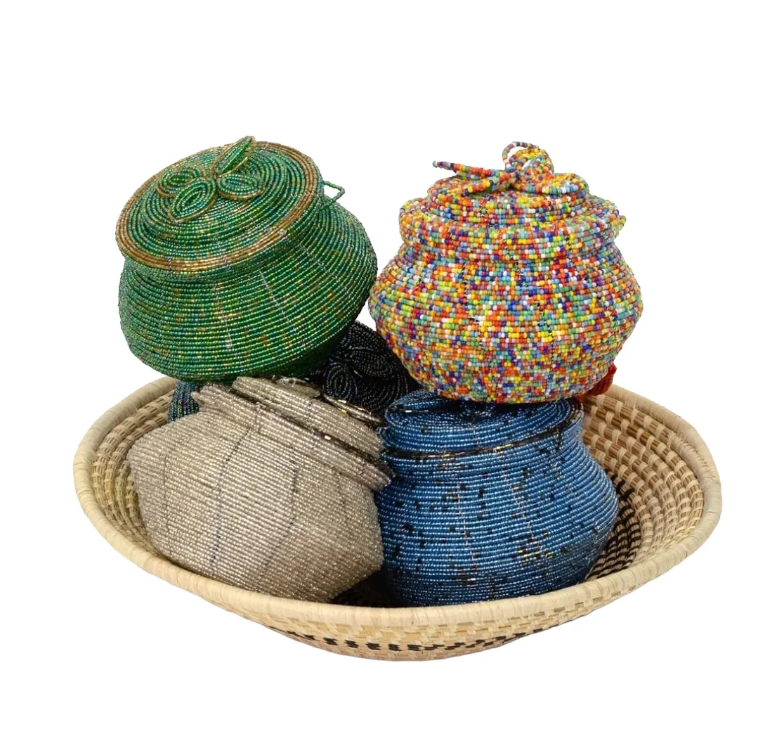 Beaded Keepsake Jewelry Box Pot | Geri's Bluffing Boutique