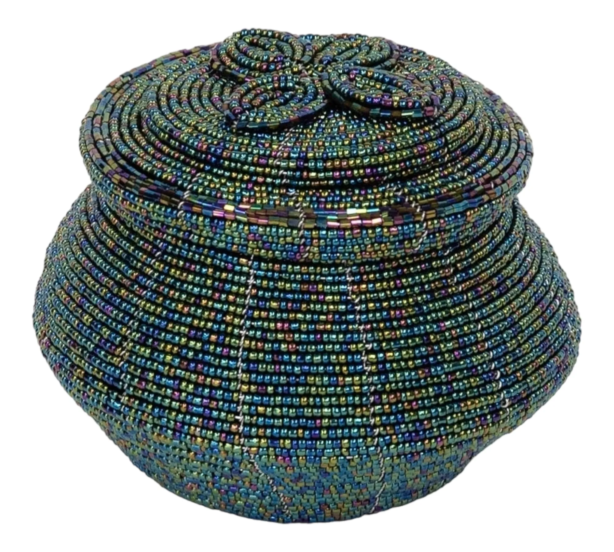 Beaded Keepsake Jewelry Box Pot | Geri's Bluffing Boutique