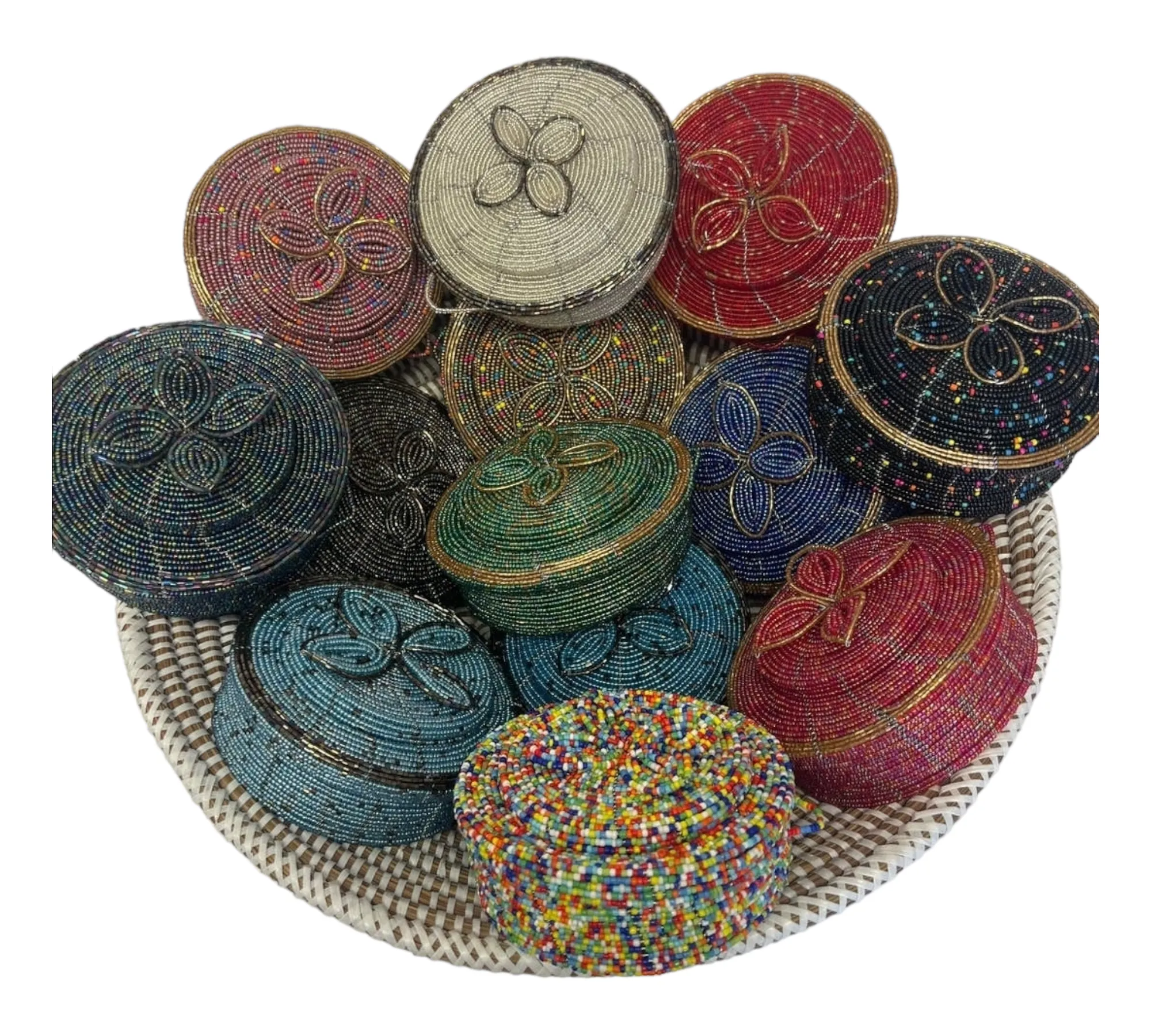 Beaded Keepsake Jewelry Box Pot | Geri's Bluffing Boutique