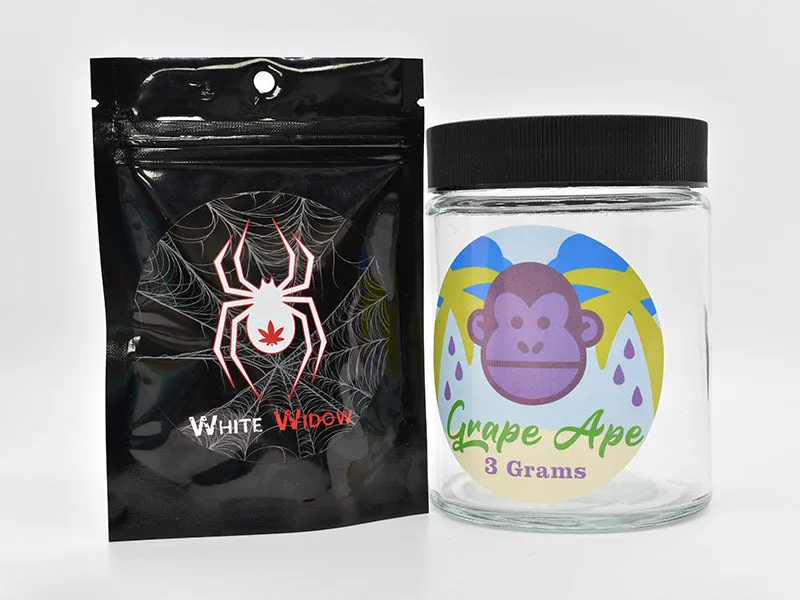 Beast Branding CUSTOM PRINTED STICKERS - 3" Circle for 1/8 Oz, 1/4 Oz, Gram Mylar Bag, & 60 Dram