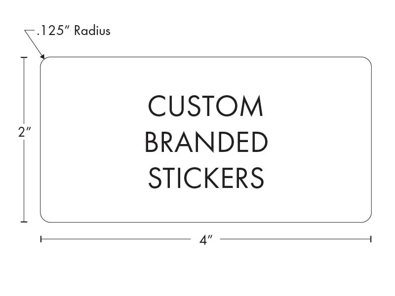 Beast Branding CUSTOM PRINTED STICKERS - 4" x 2" Rectangle for Joint Tubes, Blunt Tubes and Pop Tops