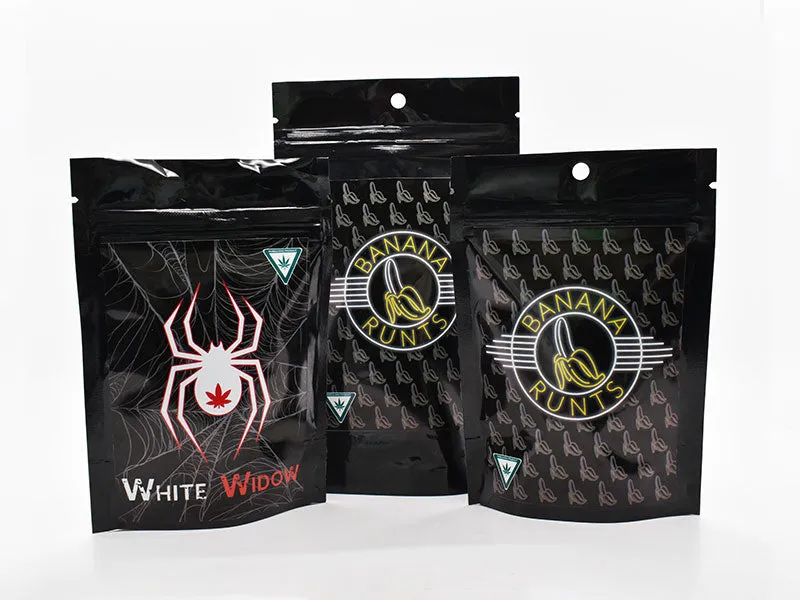 Beast Branding CUSTOM PRINTED STICKERS - 4" x 6" Rectangle for 1/2 Oz, 1 Oz Mylar Bag, Exit Bags