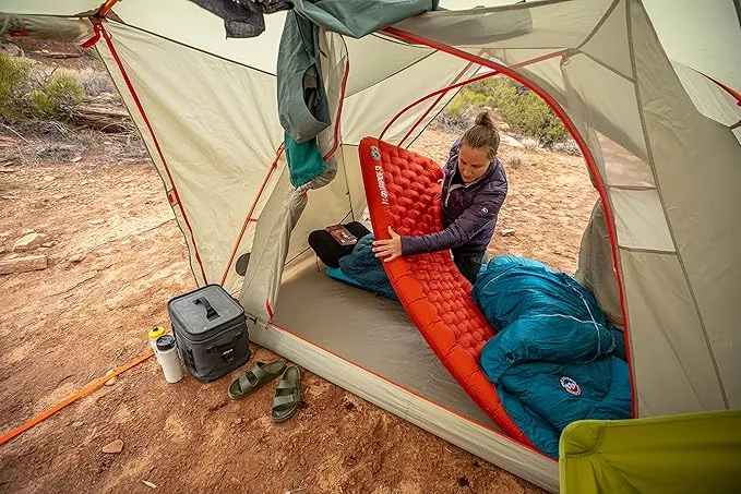 Big Agnes Rapide SL Insulated Sleeping Pad, Orange, Wide Long (25X78)