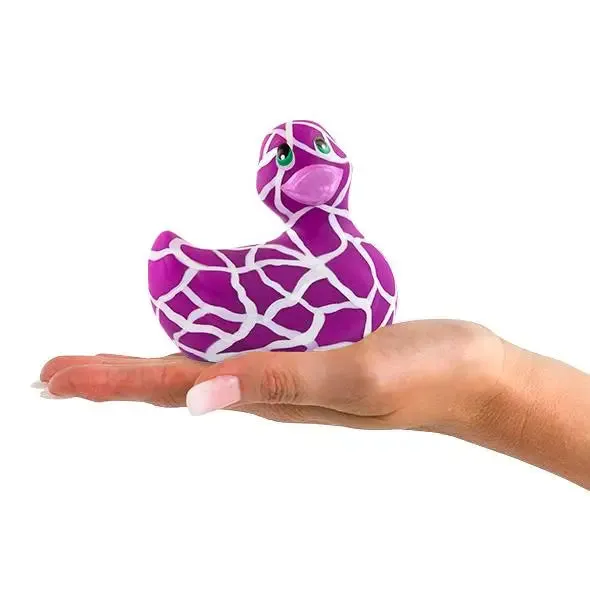 Big Teeze White and Purple Duckie Discreet Waterproof Clitoral Vibrator