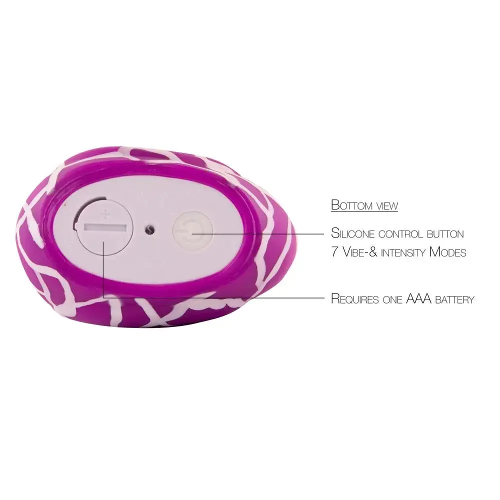 Big Teeze White and Purple Duckie Discreet Waterproof Clitoral Vibrator