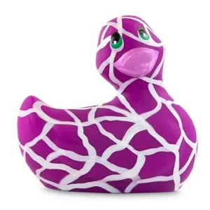 Big Teeze White and Purple Duckie Discreet Waterproof Clitoral Vibrator