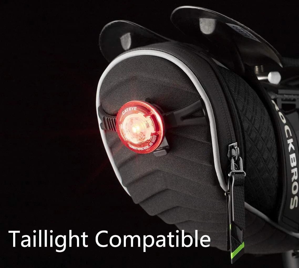 Bike Seat Bag, Bicycle Saddle Bag under Seat 3D Shell Cycling Seat Pack for Mountain Road Bikes Black