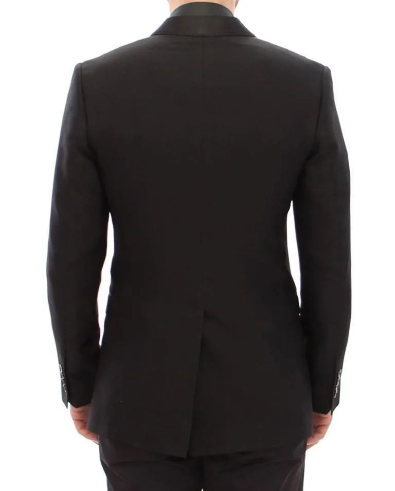 Black GOLD slim smoking blazer