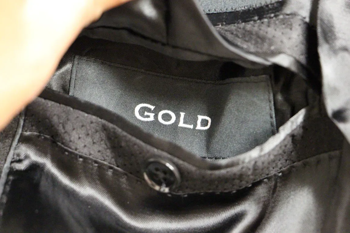 Black GOLD slim smoking blazer