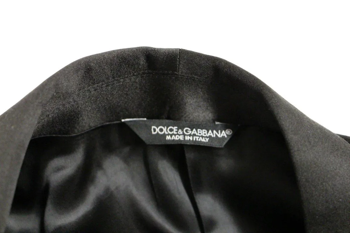 Black GOLD slim smoking blazer