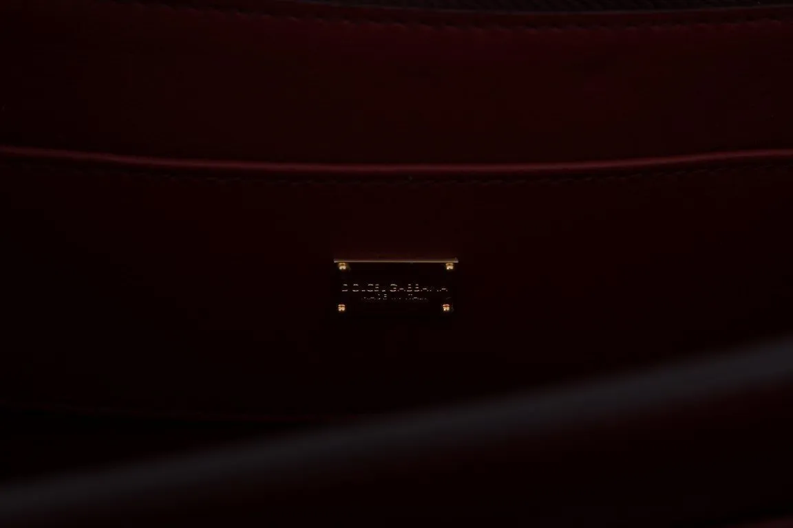 Black Leather LUCIA Shoulder Bag