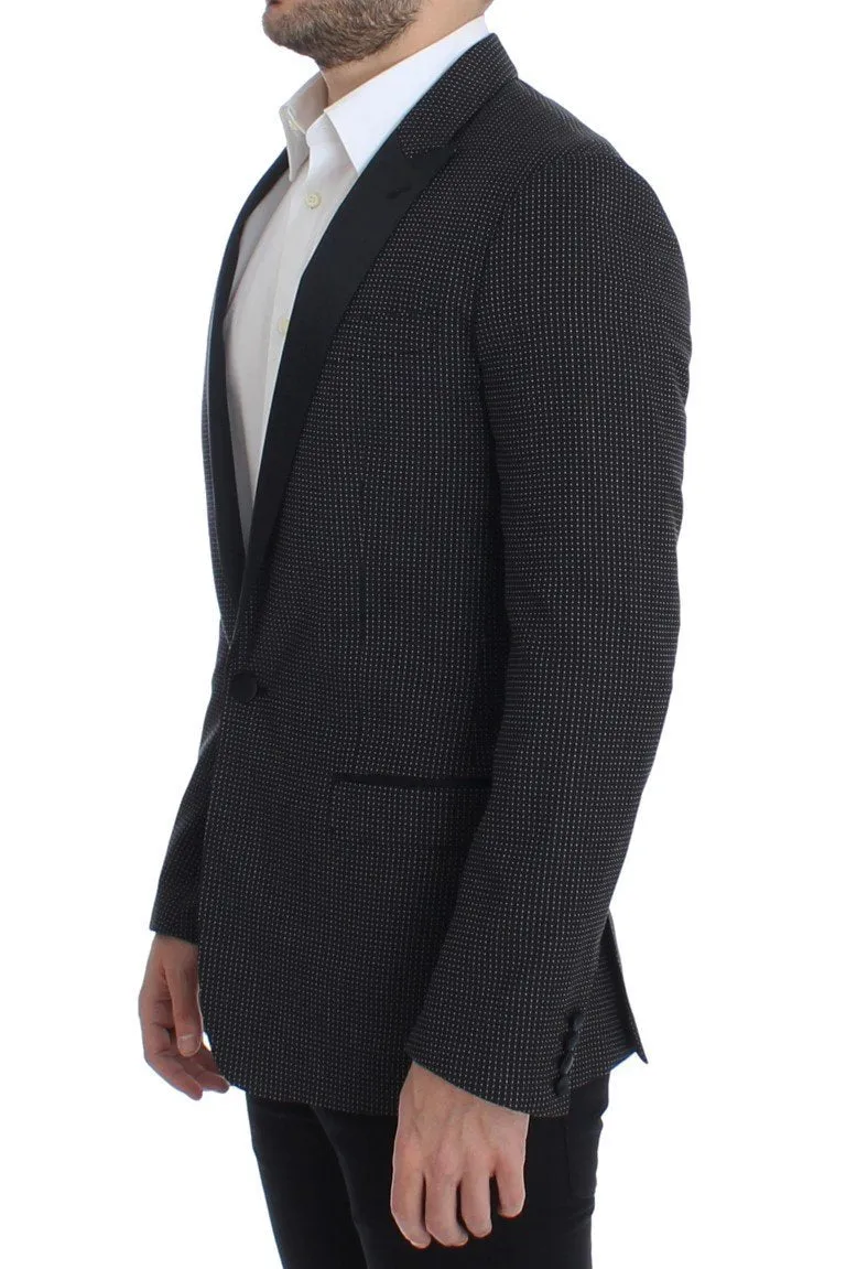 Black wool slim MARTINI blazer
