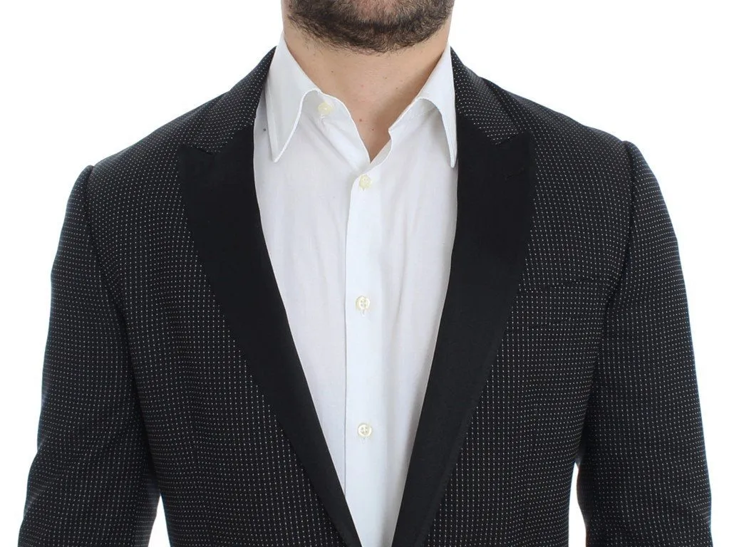 Black wool slim MARTINI blazer