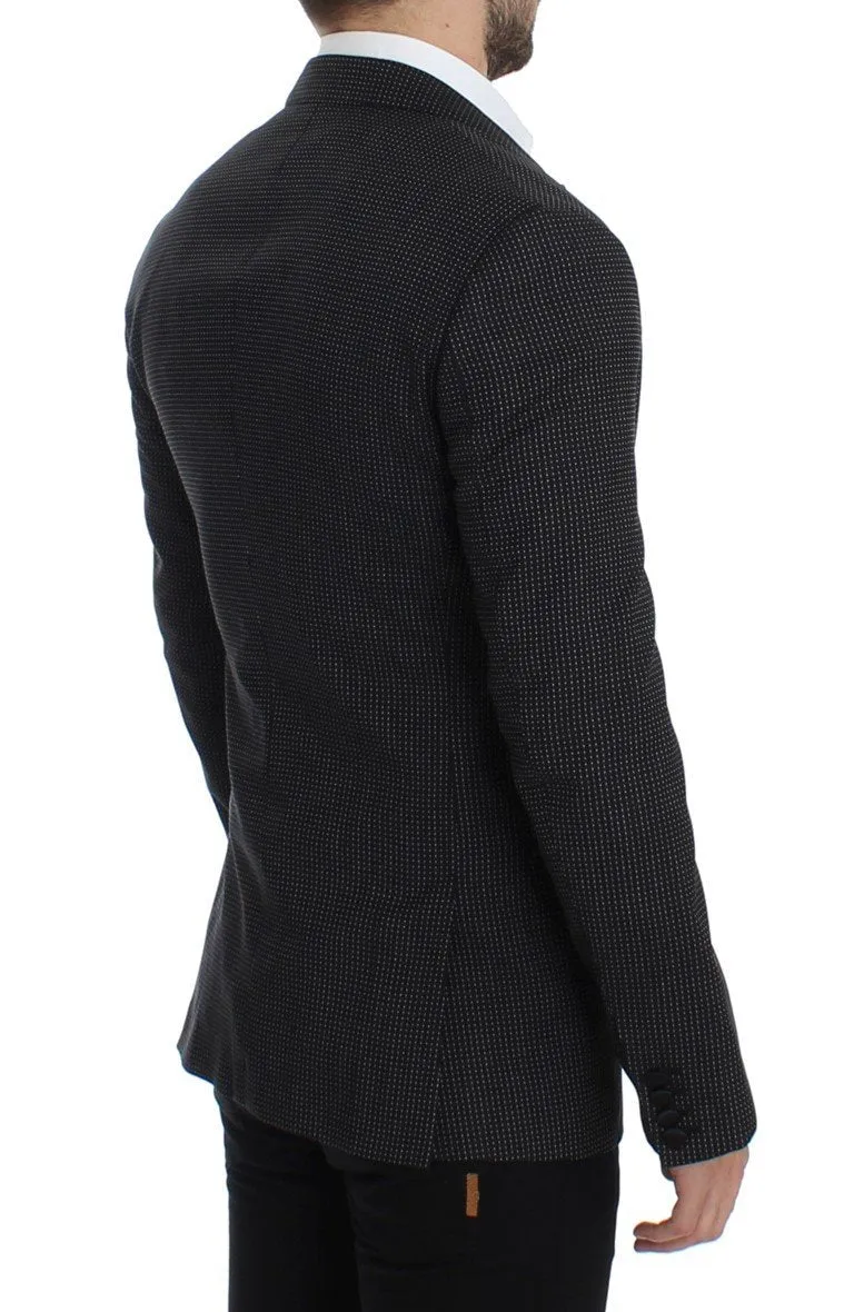 Black wool slim MARTINI blazer
