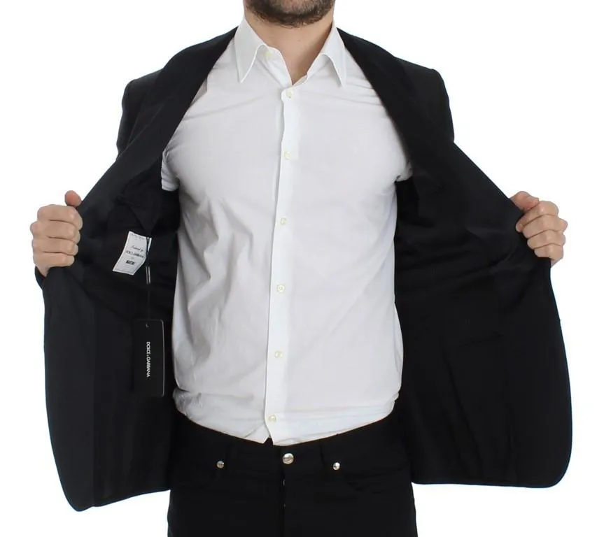 Black wool slim MARTINI blazer
