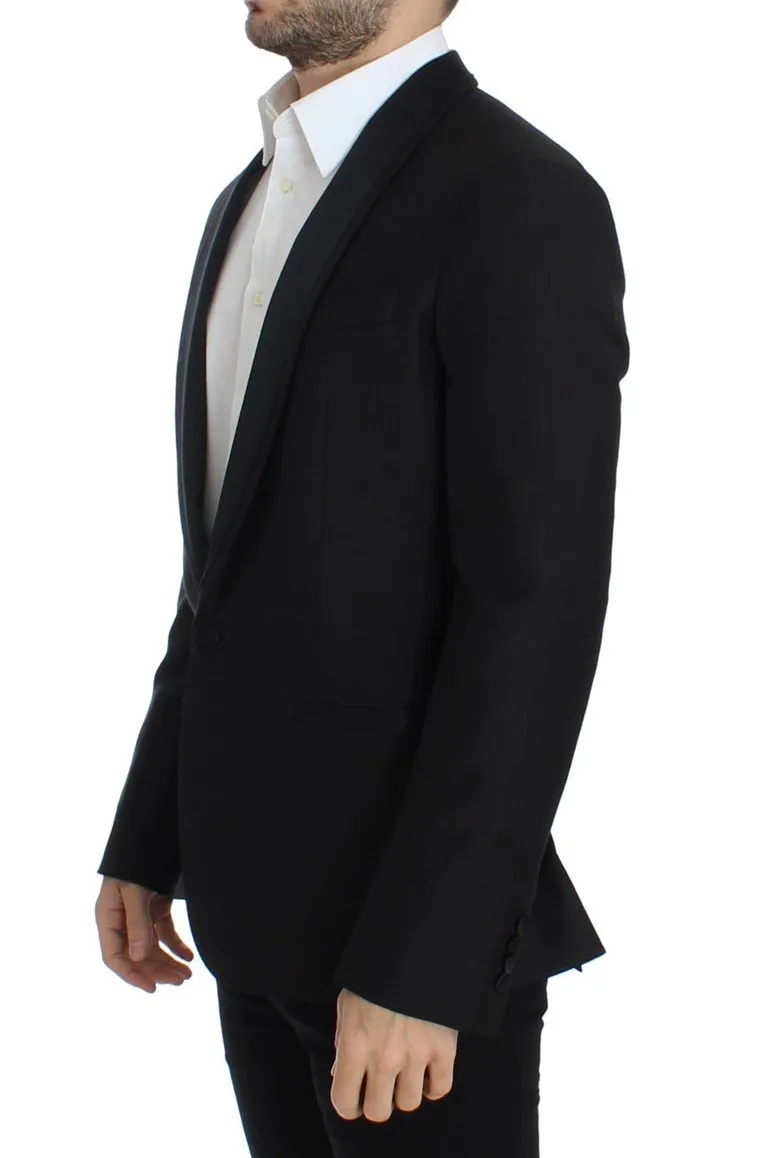 Black wool slim MARTINI blazer