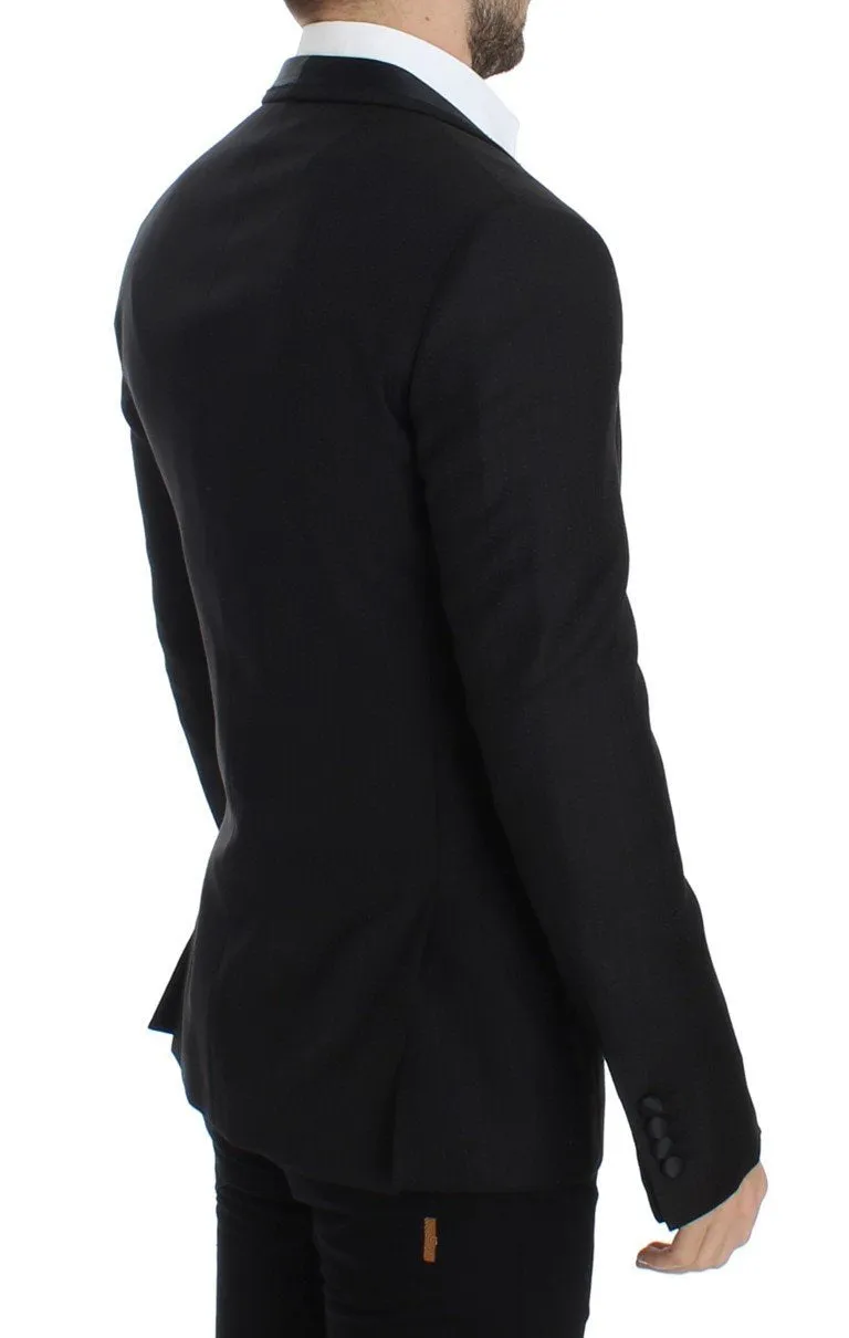 Black wool slim MARTINI blazer