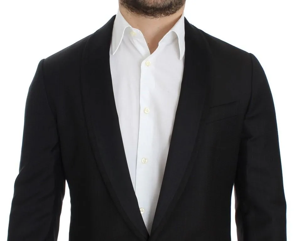 Black wool slim MARTINI blazer