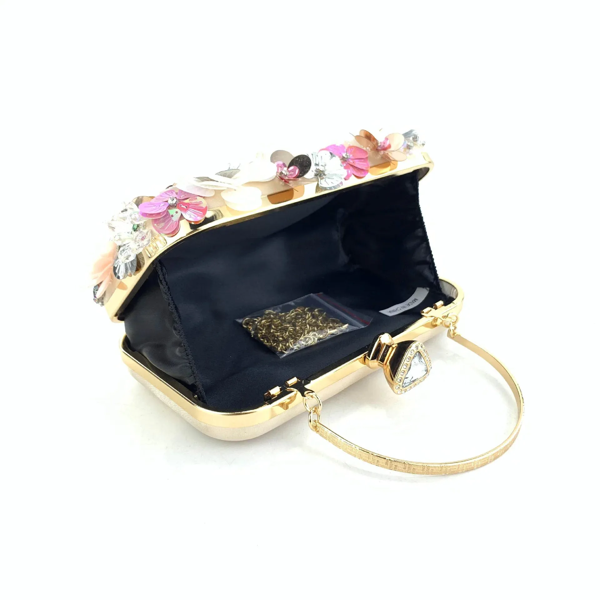 Bohemia Beaded Summer Evening Clutch - Vibrant Contrast Colors for a Classy Outing