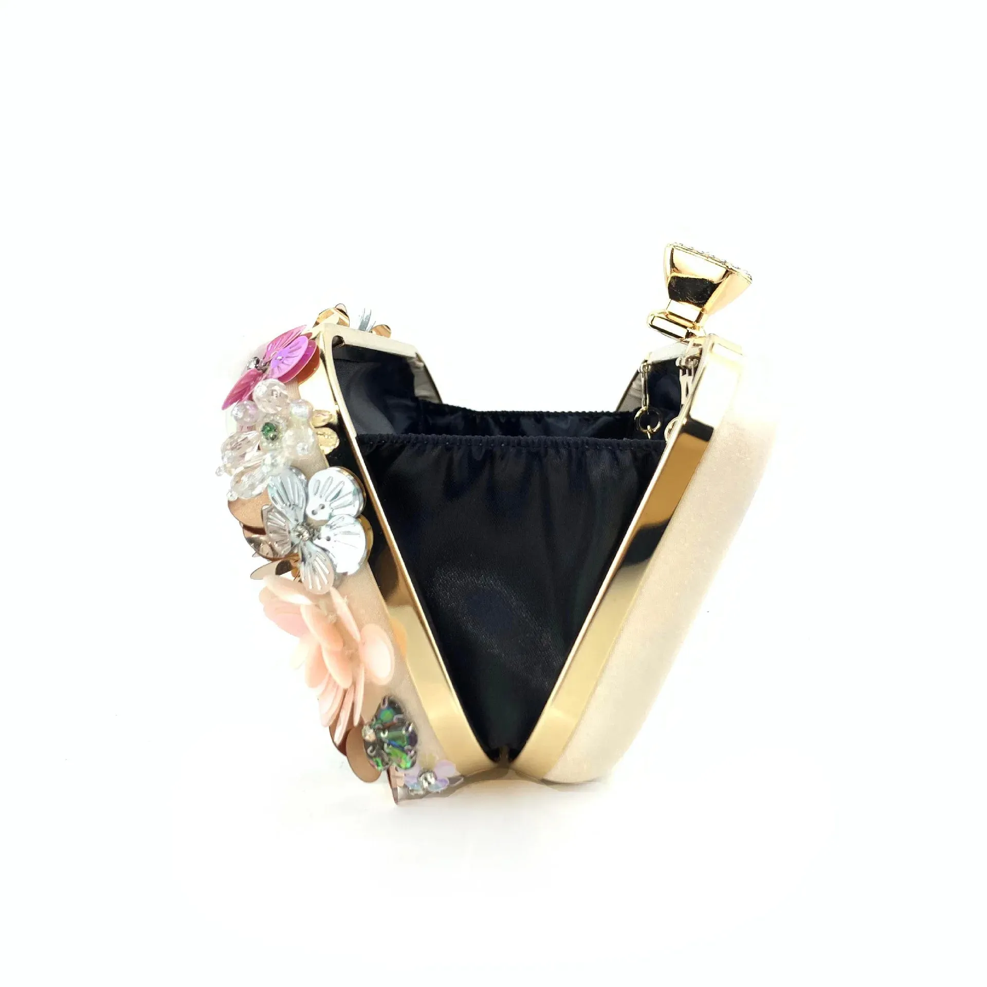 Bohemia Beaded Summer Evening Clutch - Vibrant Contrast Colors for a Classy Outing