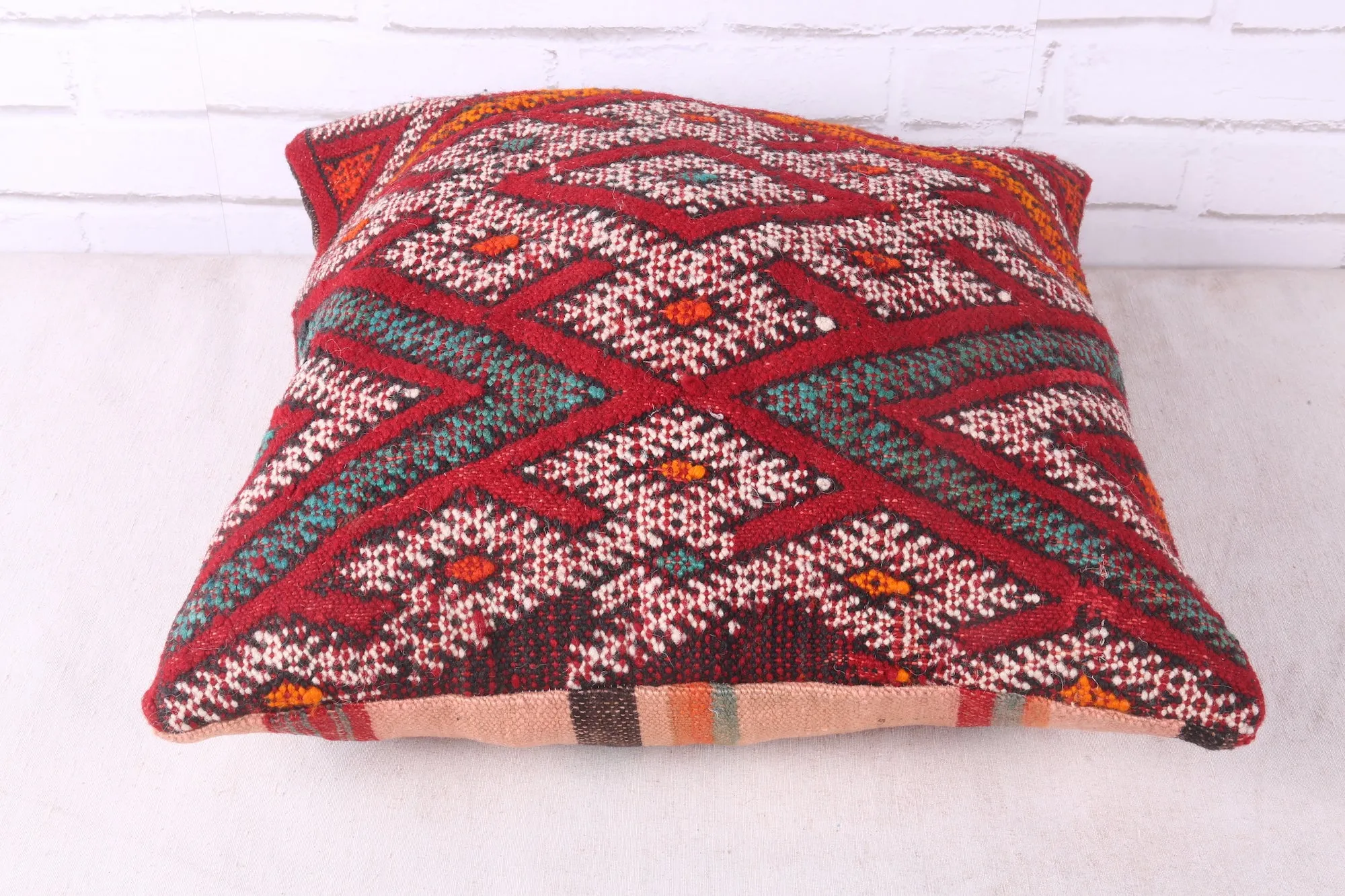Bohemian Moroccan Pillow 19.6 inches X 19.6 inches