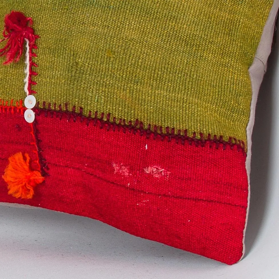 Bohemian Multiple Color Kilim Pillow Cover 16x16 7708
