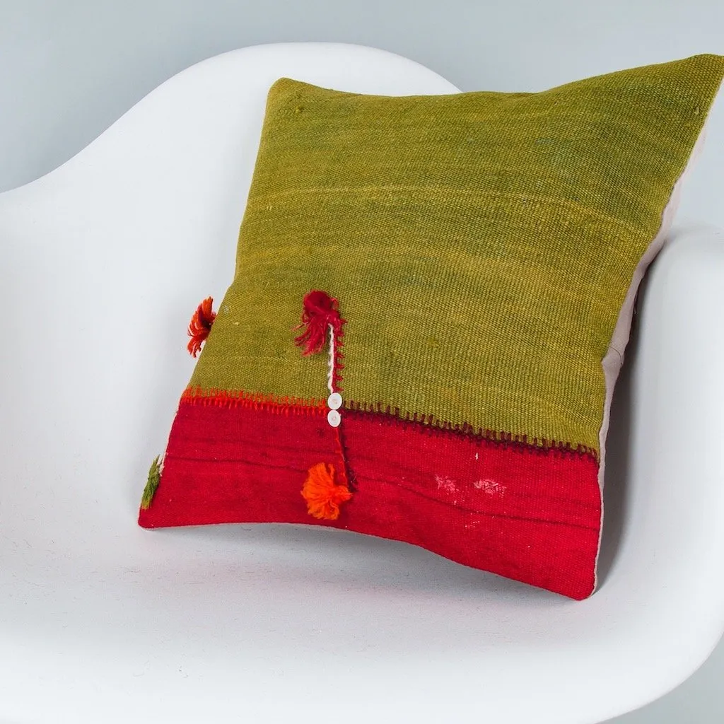 Bohemian Multiple Color Kilim Pillow Cover 16x16 7708